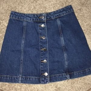 TopShop Blue denim skirt